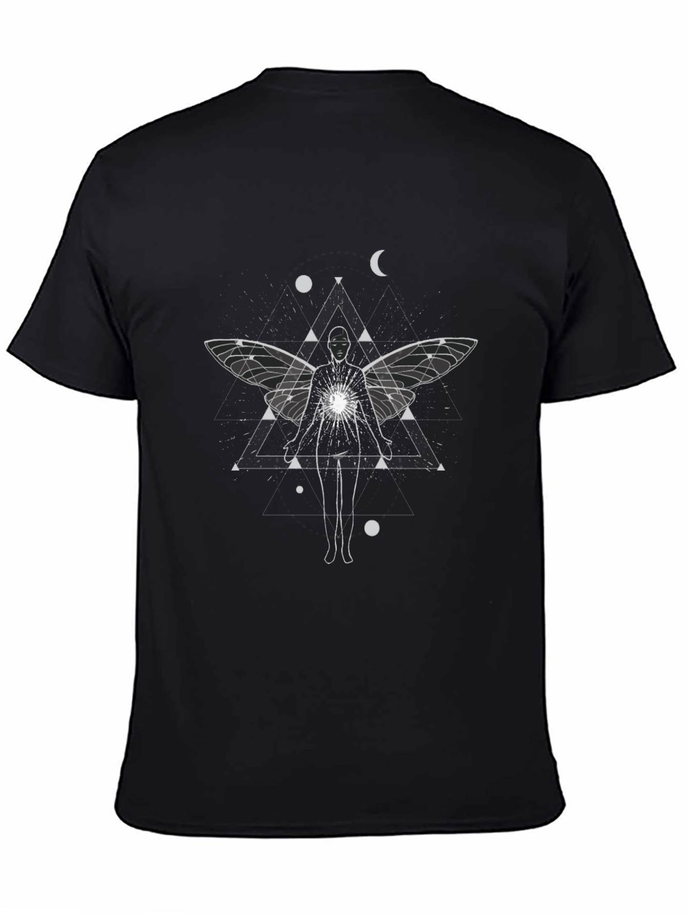 Mystic Butterfly Graphic T-Shirt - Black