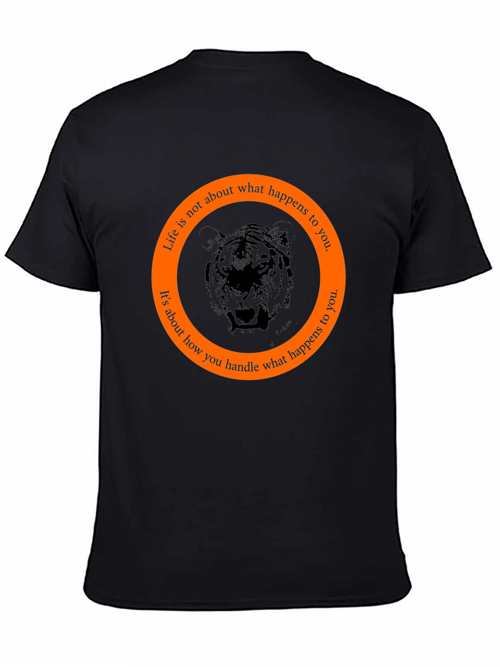 Tiger Graphic Tee - Life Quote T-Shirt