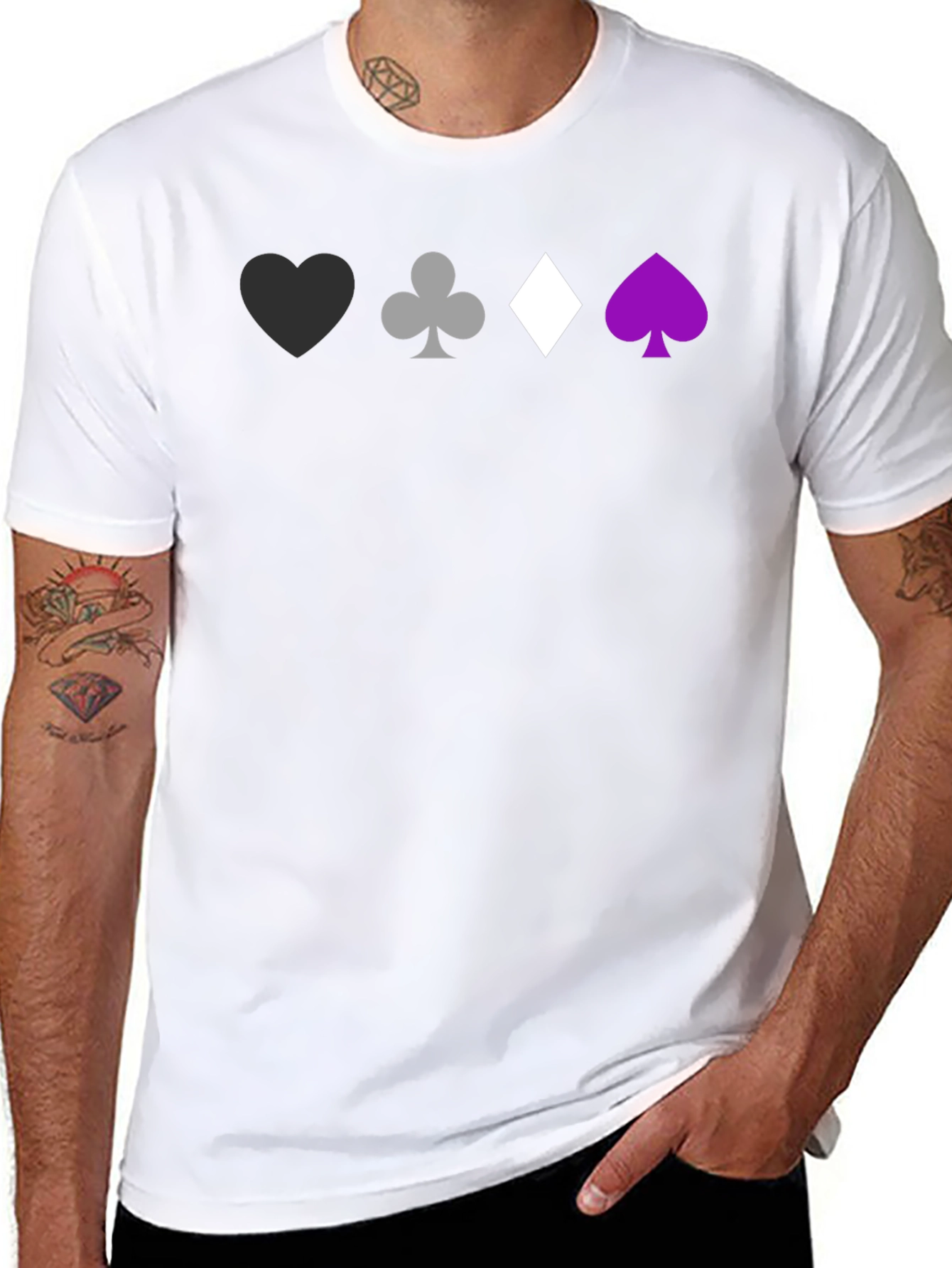 Ace Pride Playing Card Suit T-Shirt