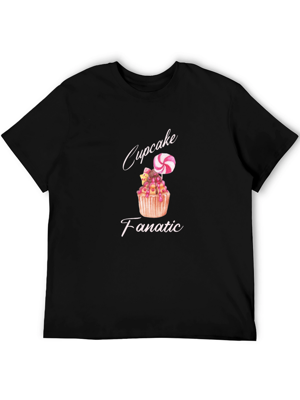 Cupcake Fanatic Black T-Shirt