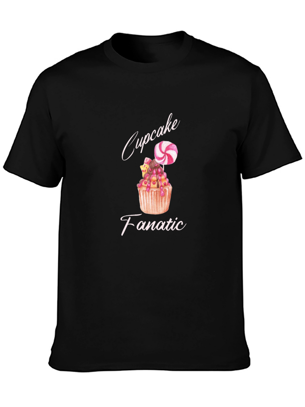 Cupcake Fanatic Black T-Shirt