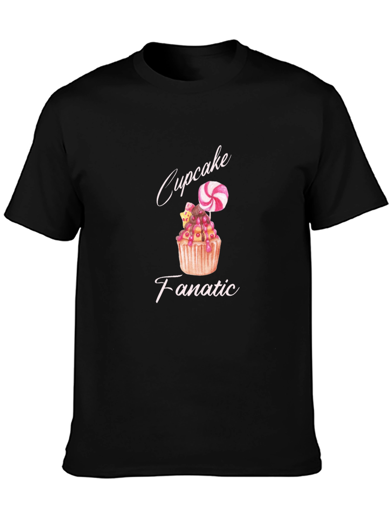 Cupcake Fanatic Black T-Shirt