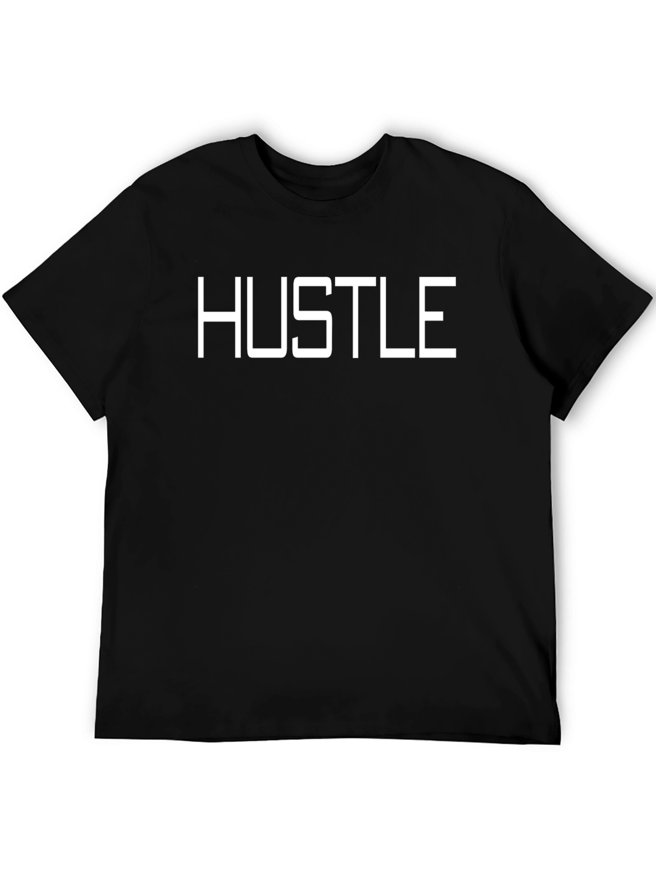 Hustle Graphic Tee - Black Cotton T-Shirt