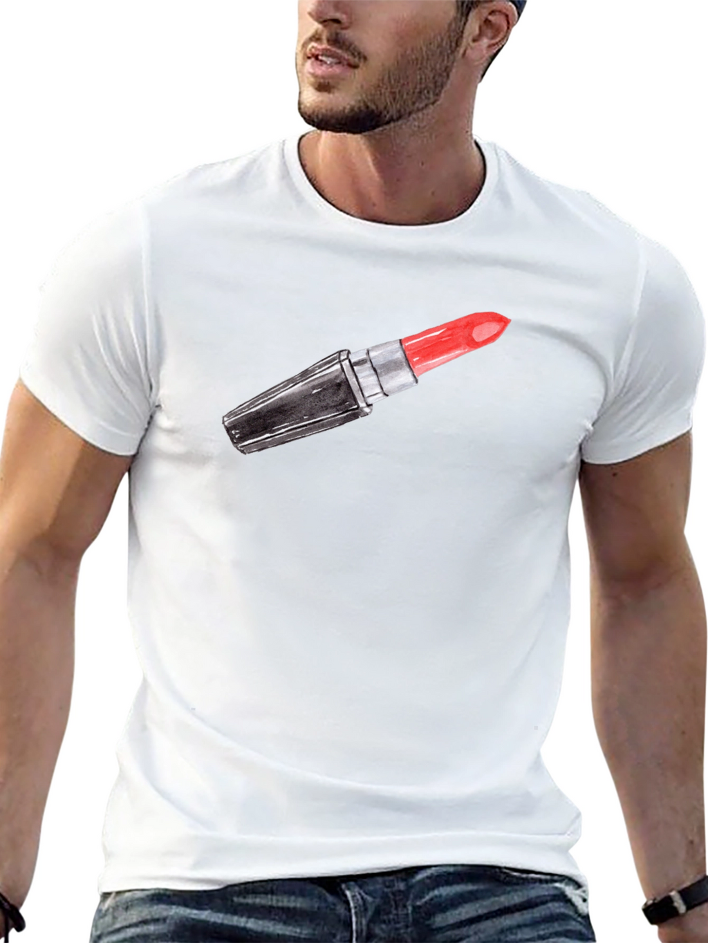 Lipstick Graphic Tee - Classic Black