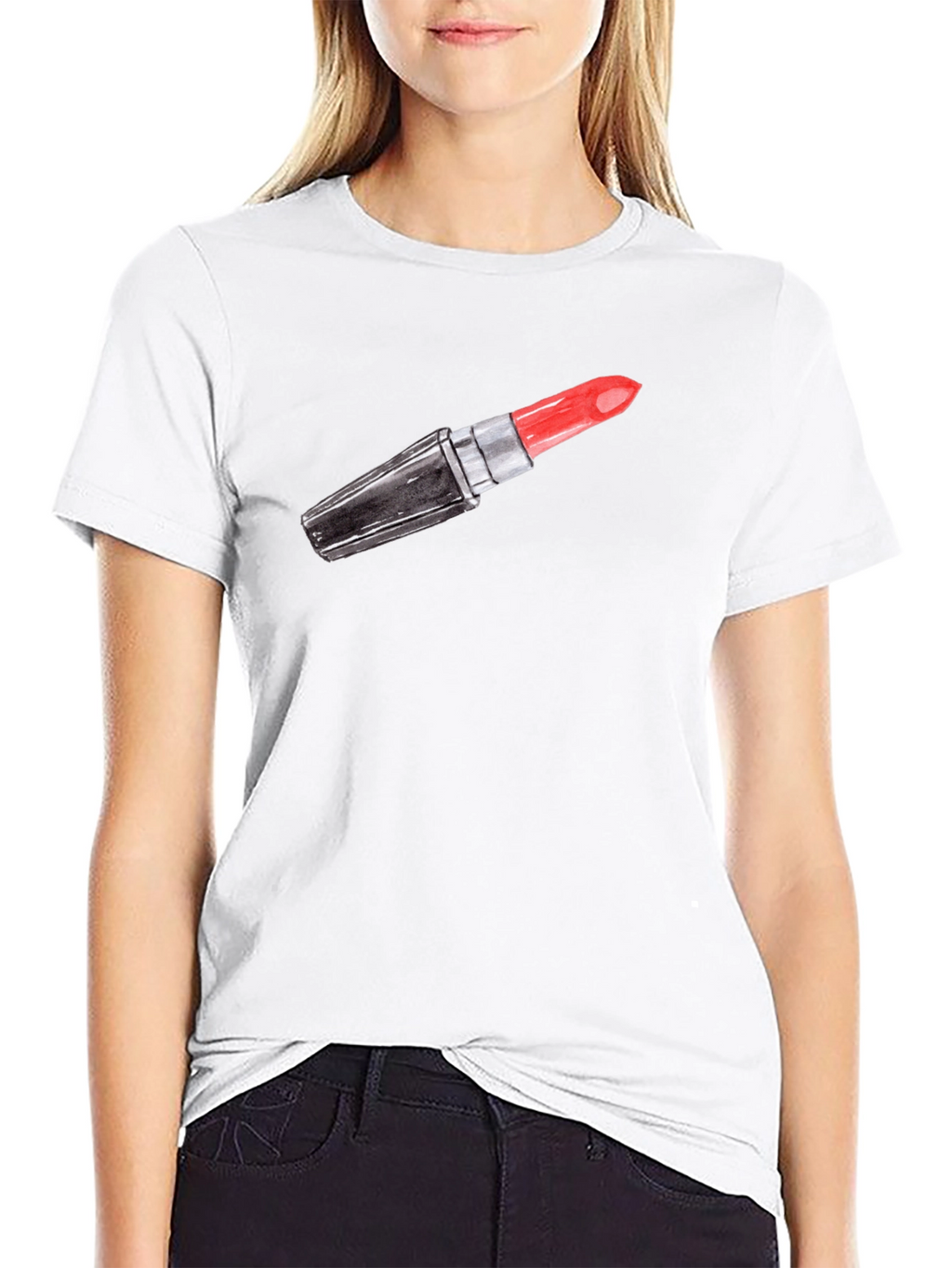 Lipstick Graphic Tee - Classic Black