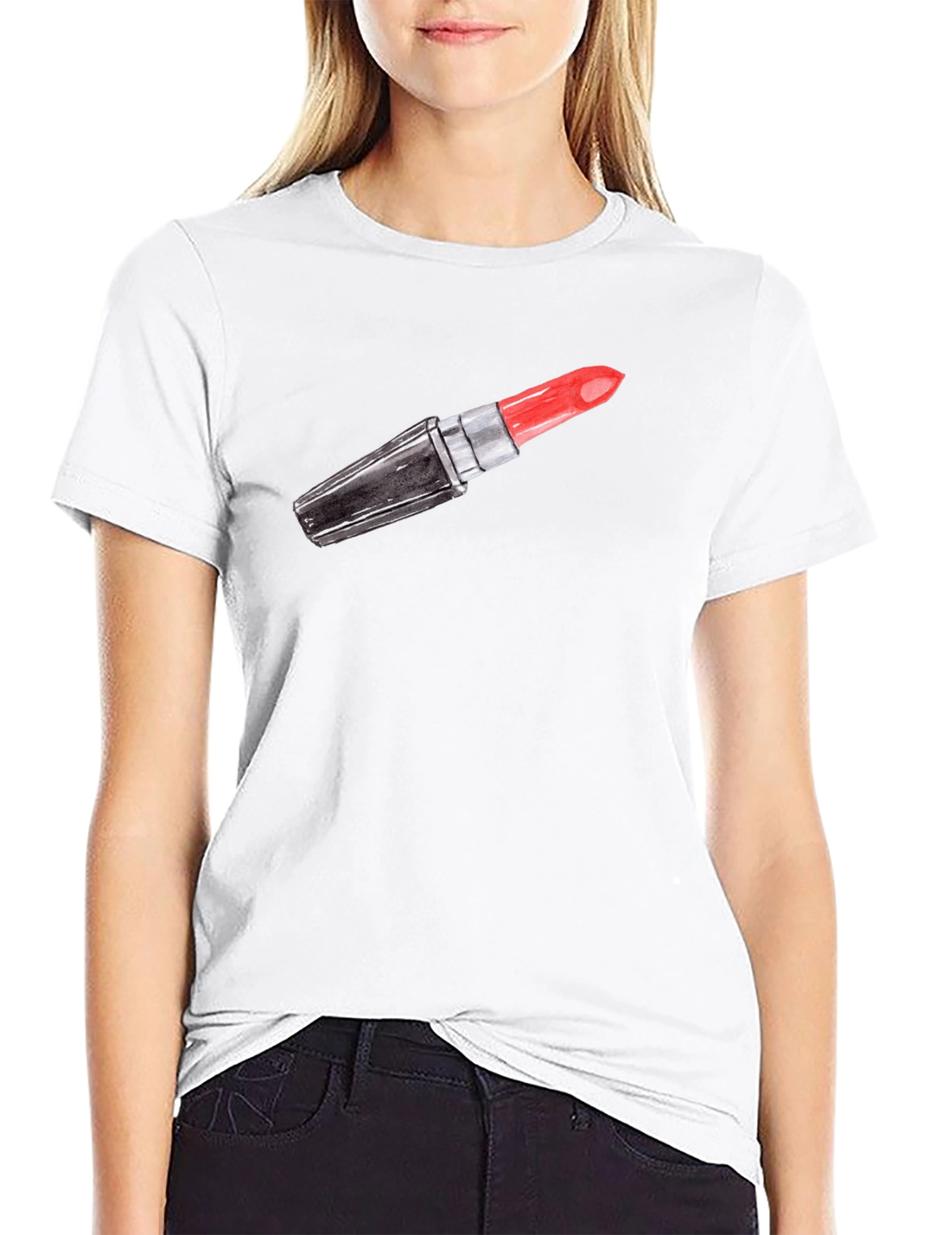 Lipstick Graphic Tee - Classic Black