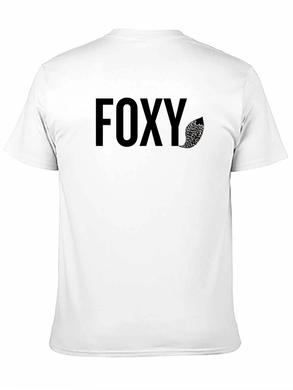 Foxy Graphic Tee - Black Cotton Blend Shirt
