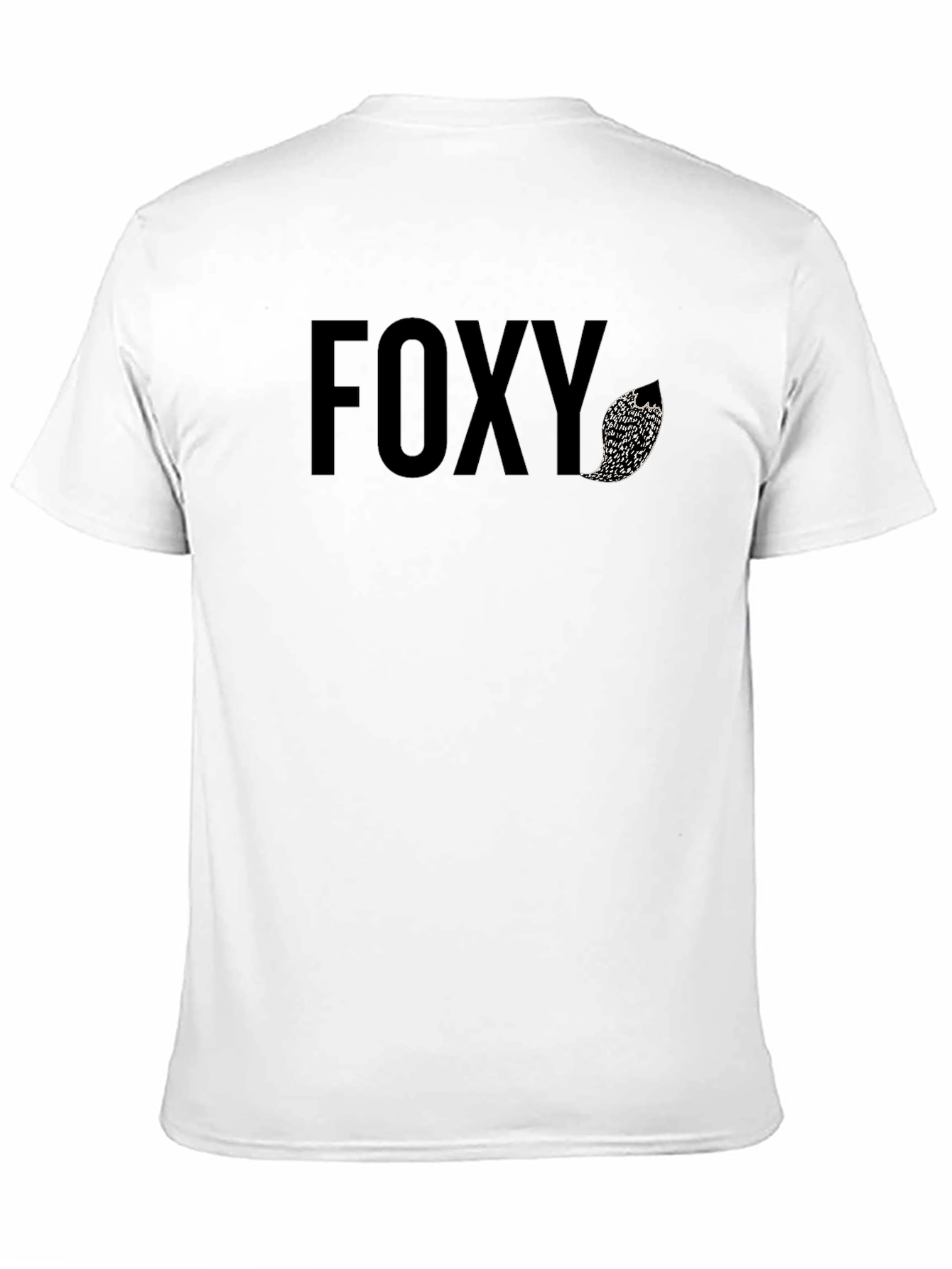 Foxy Graphic Tee - Black Cotton Blend Shirt