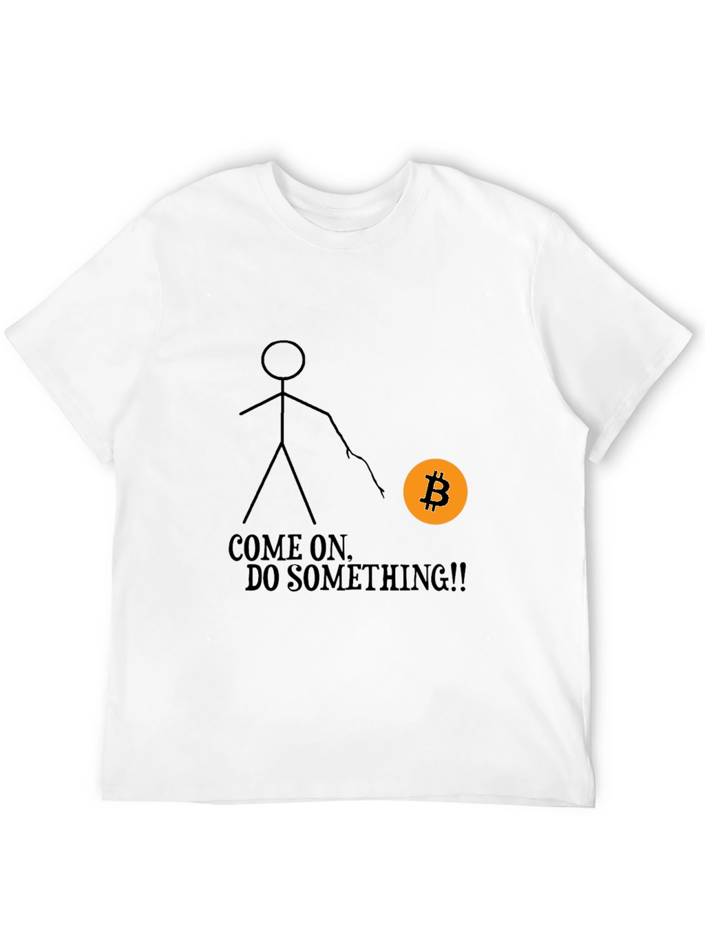 Bitcoin Stick Figure Graphic Tee