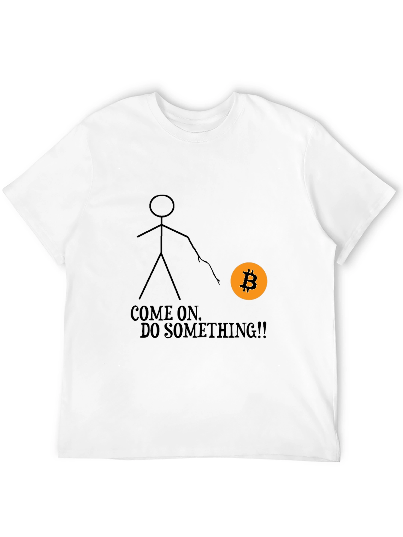 Bitcoin Stick Figure Graphic Tee