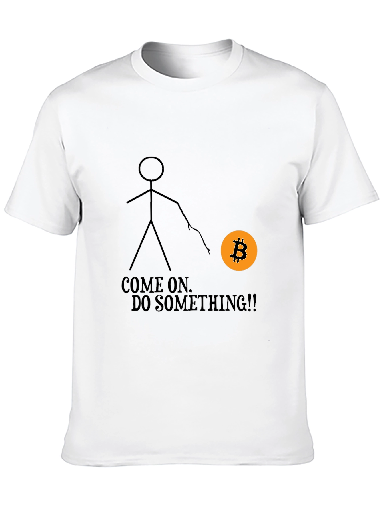 Bitcoin Stick Figure Graphic Tee