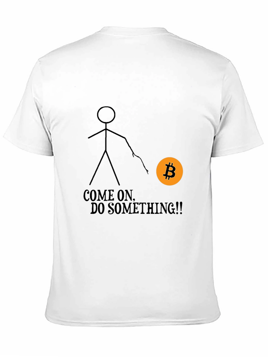 Bitcoin Stick Figure Graphic Tee