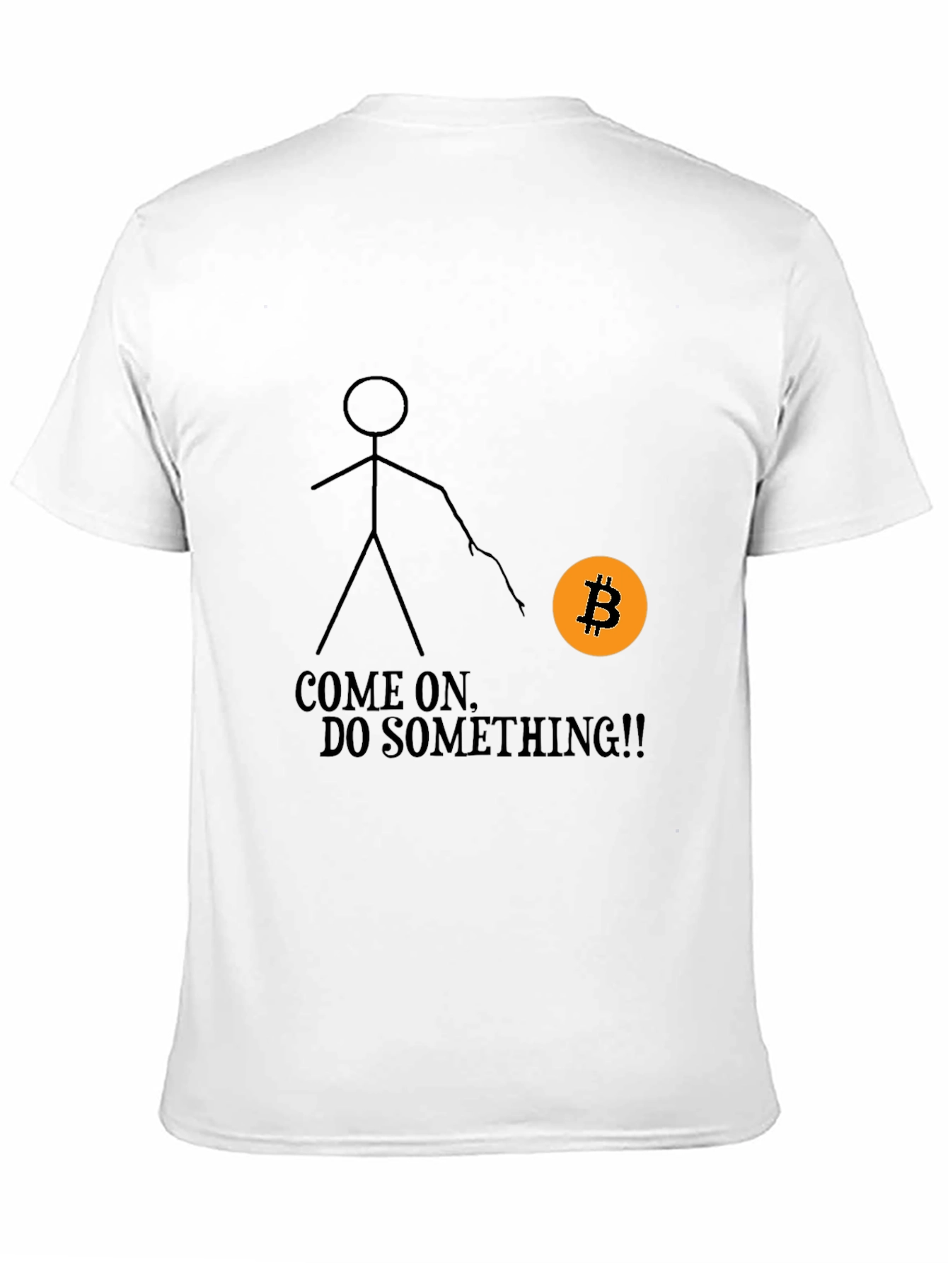 Bitcoin Stick Figure Graphic Tee