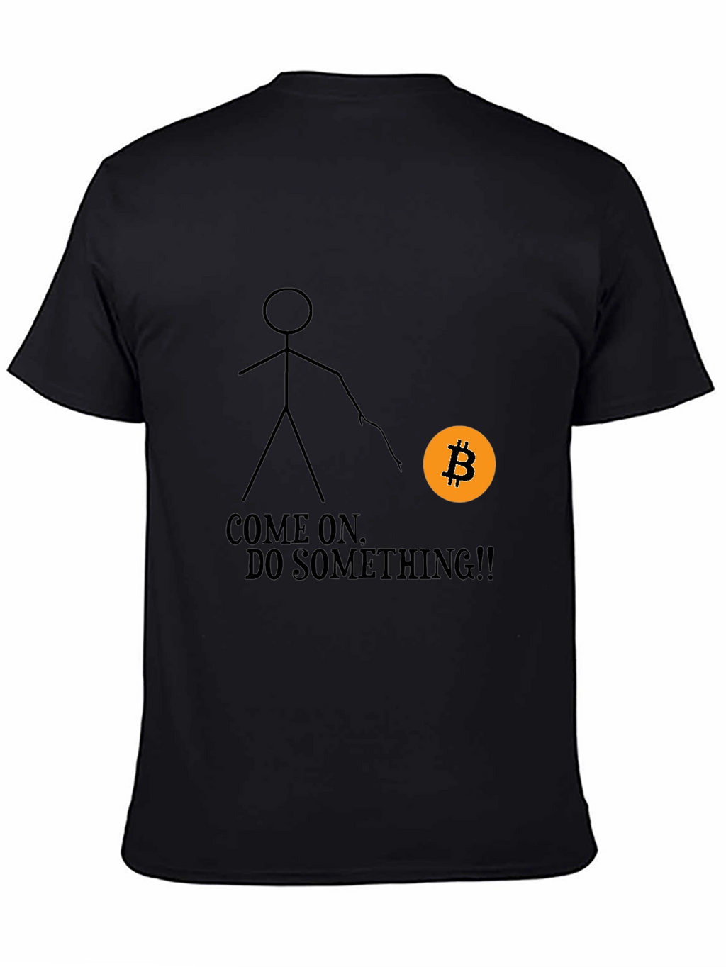 Bitcoin Stick Figure Graphic Tee