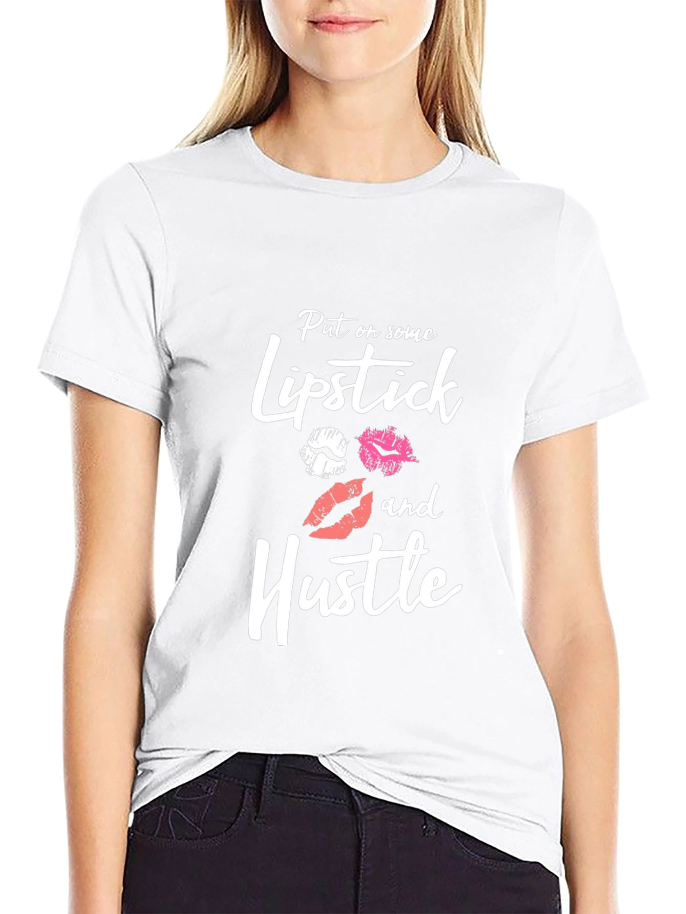 Lipstick and Hustle Graphic Tee