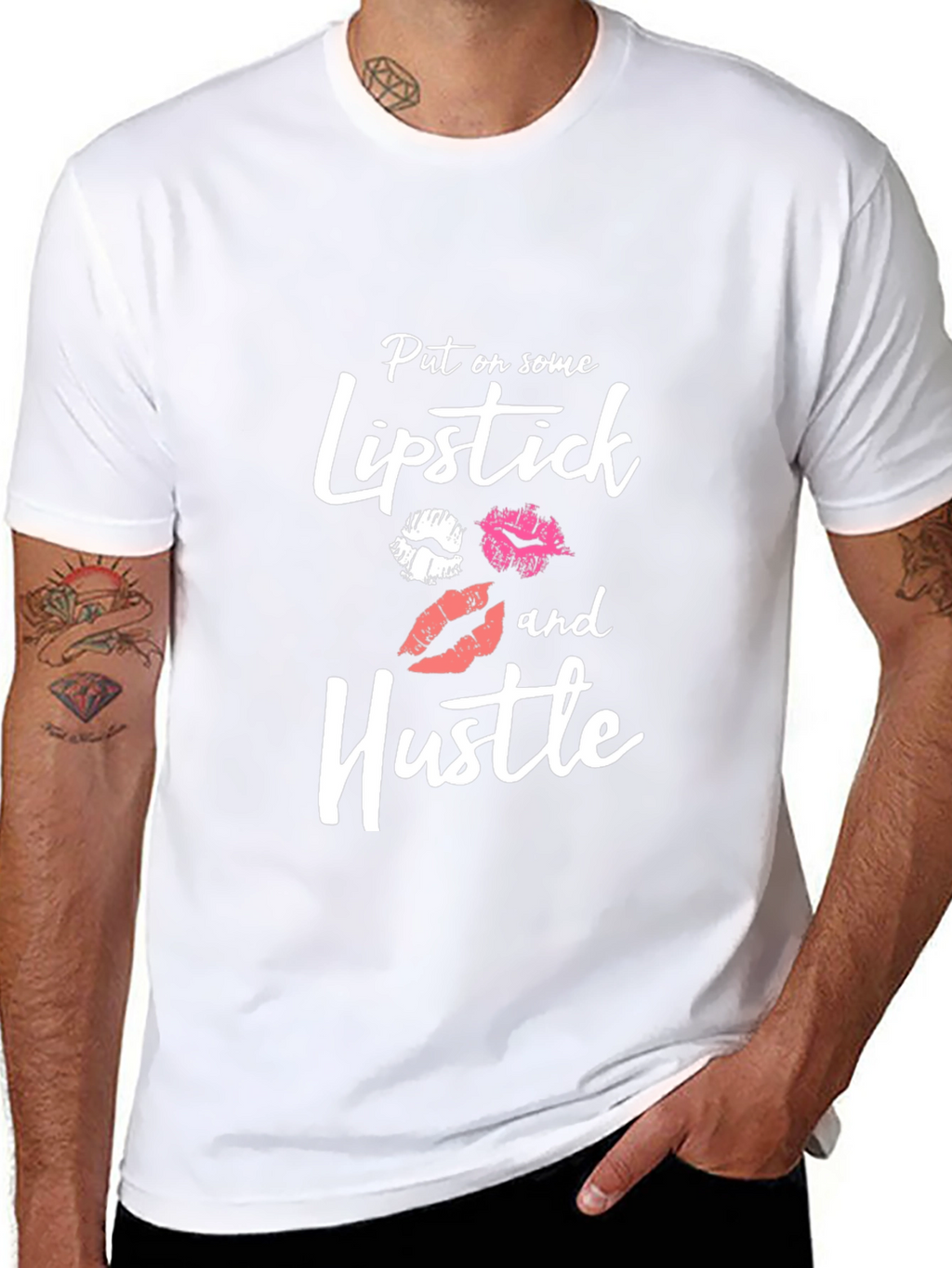 Lipstick and Hustle Graphic Tee