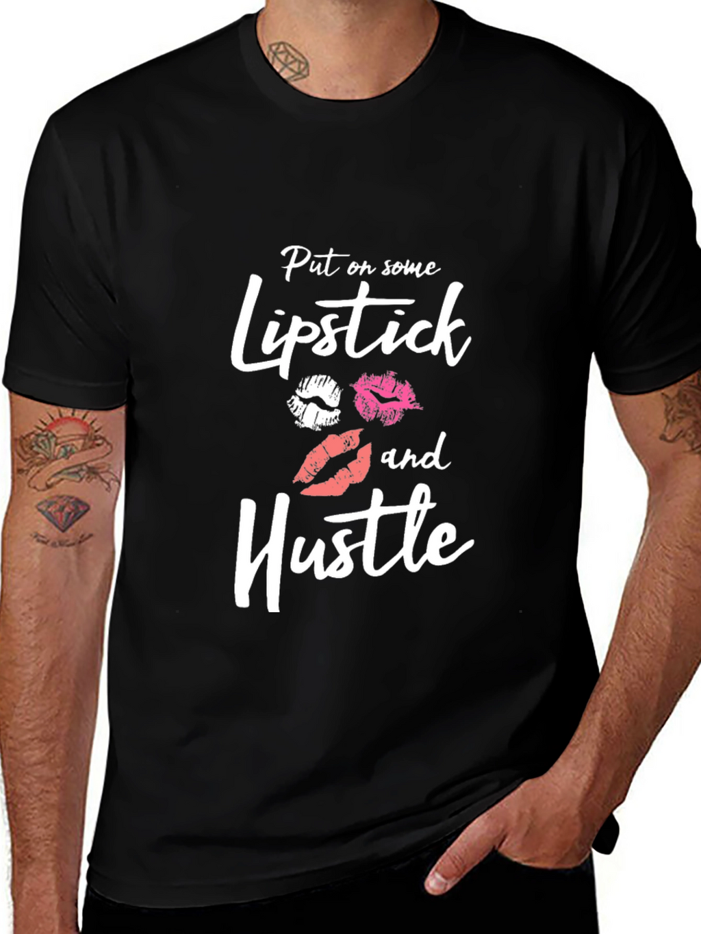 Lipstick and Hustle Graphic Tee