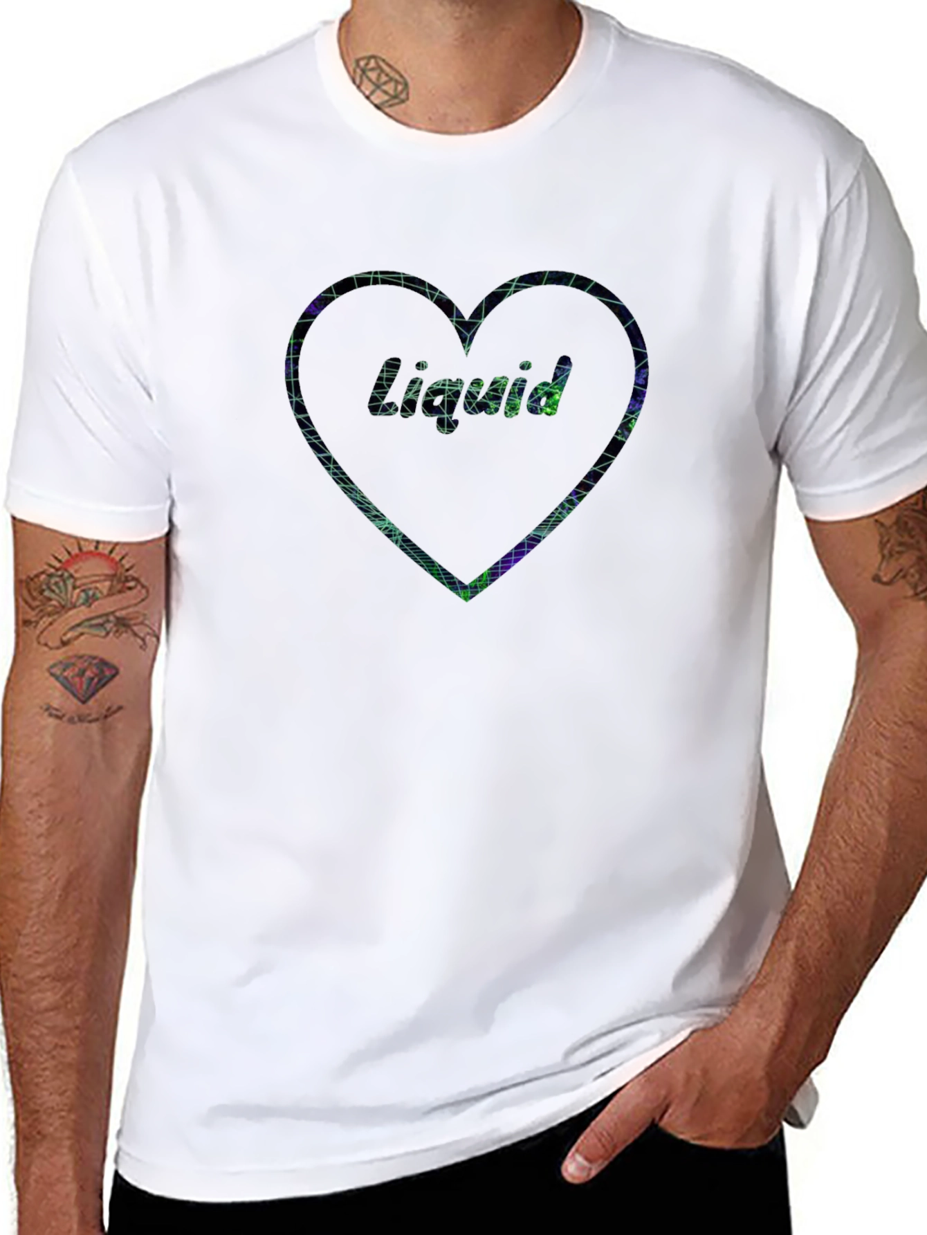 Liquid Love Graphic Tee - Black Unisex T-Shirt