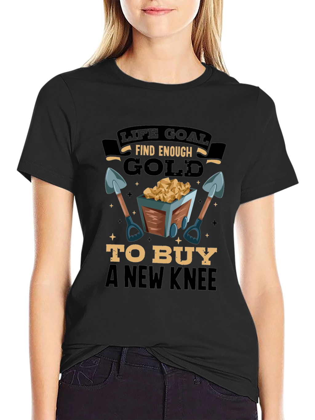 Life Goal Find Enough Gold Mens T-Shirt