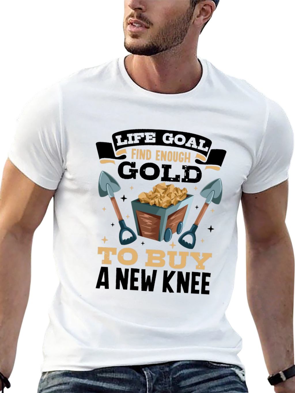 Life Goal Find Enough Gold Mens T-Shirt