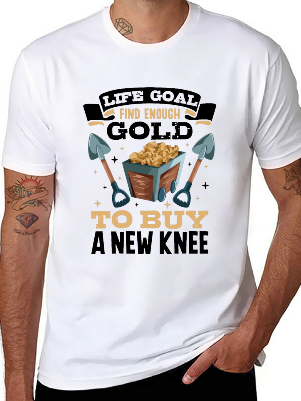 Life Goal Find Enough Gold Mens T-Shirt