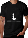Yoga Meditation T-Shirt - Starry Night Design