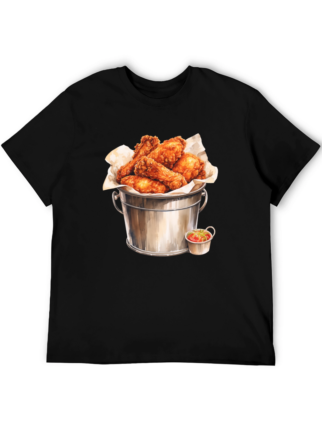 Bucket of Wings Graphic Tee - Foodie Fashion