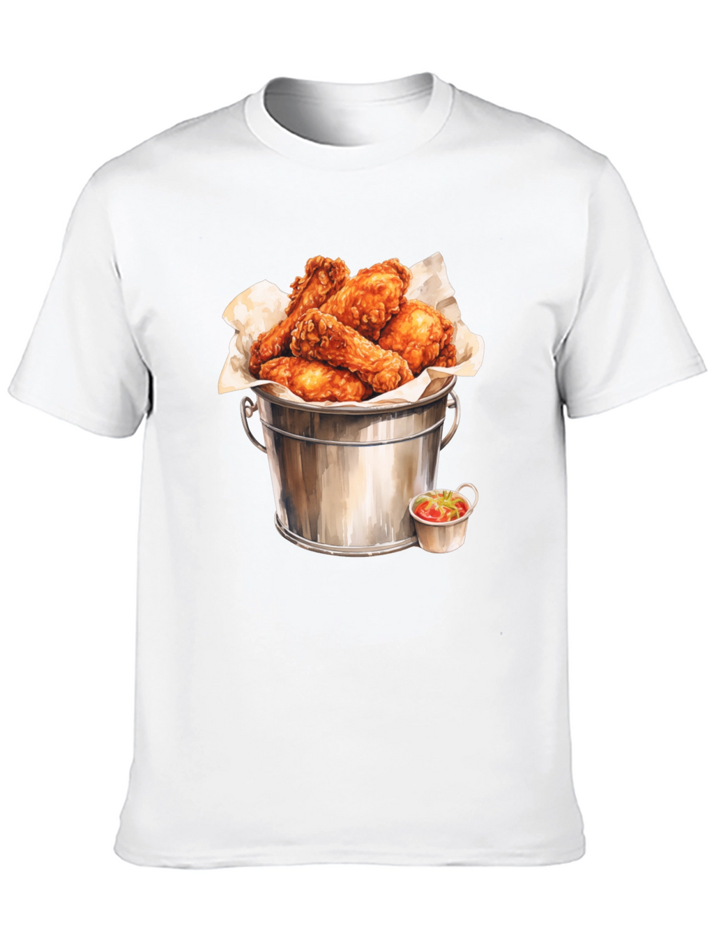 Bucket of Wings Graphic Tee - Foodie Fashion