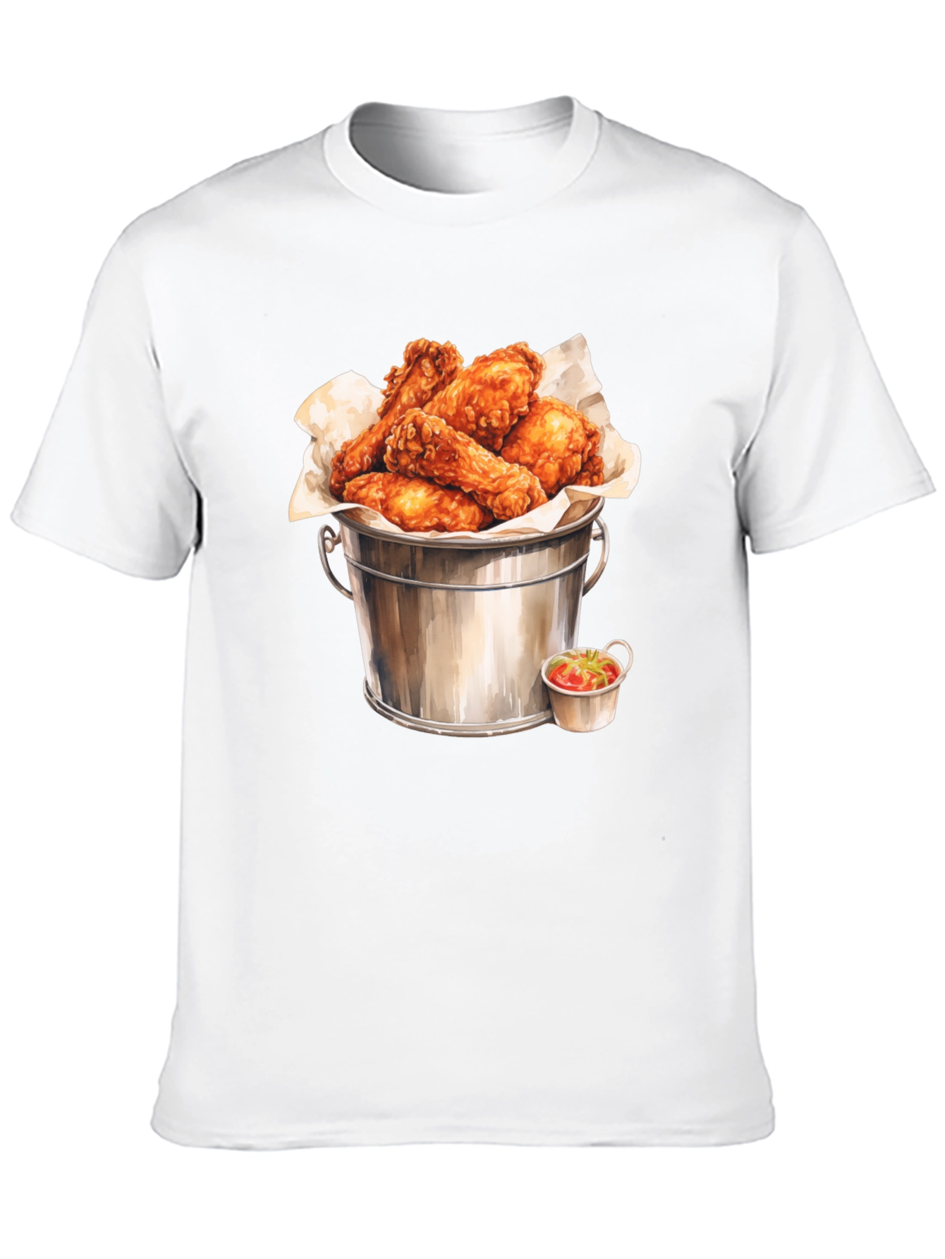 Bucket of Wings Graphic Tee - Foodie Fashion