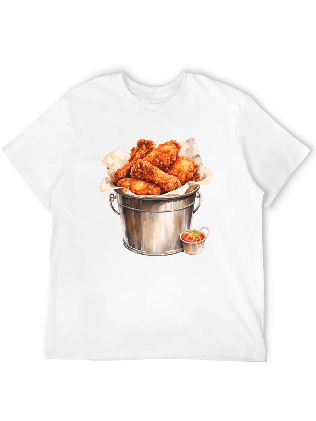 Bucket of Wings Graphic Tee - Foodie Fashion