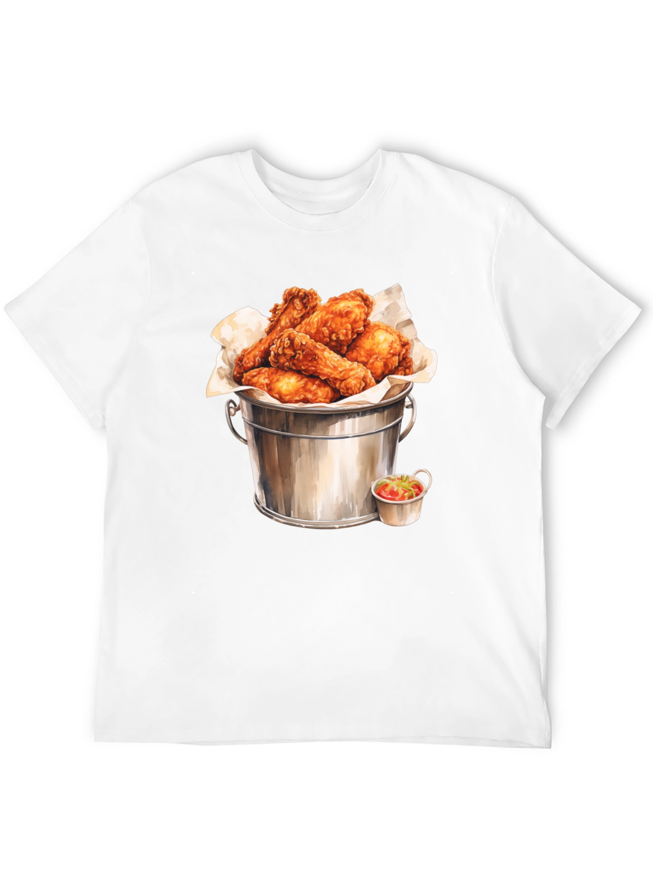Bucket of Wings Graphic Tee - Foodie Fashion