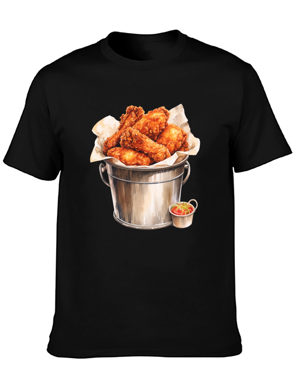 Bucket of Wings Graphic Tee - Foodie Fashion