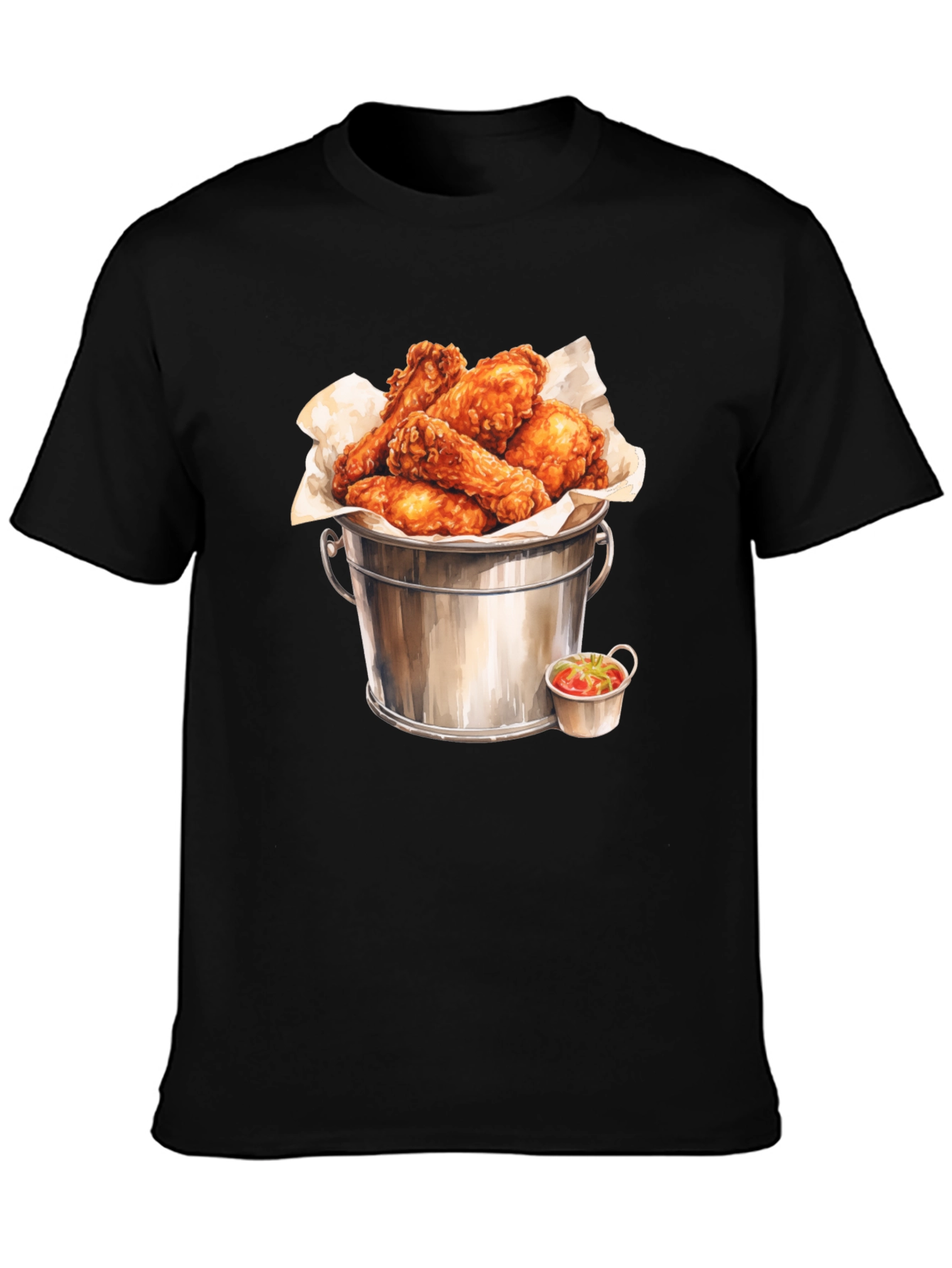 Bucket of Wings Graphic Tee - Foodie Fashion