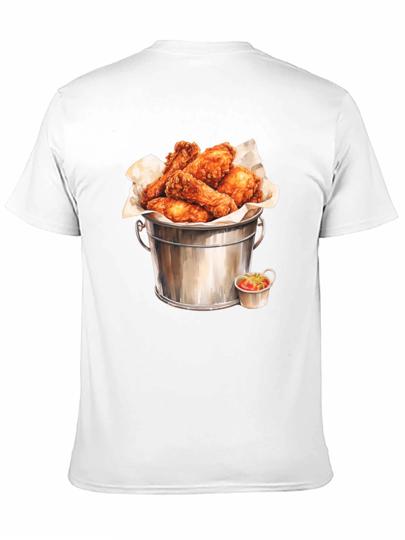 Bucket of Wings Graphic Tee - Foodie Fashion