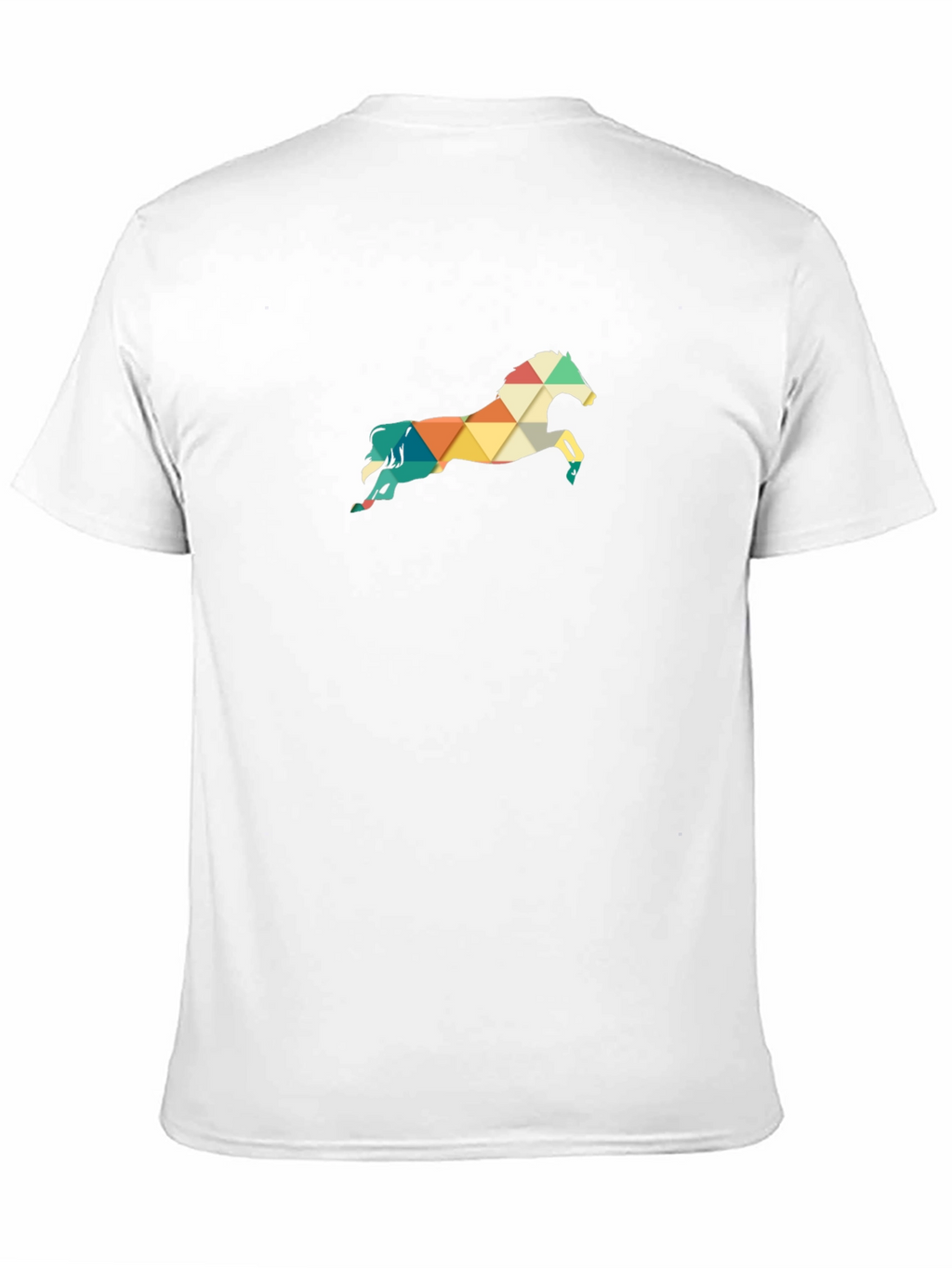 Geometric Horse Tee - Stylish Mens Graphic T-Shirt