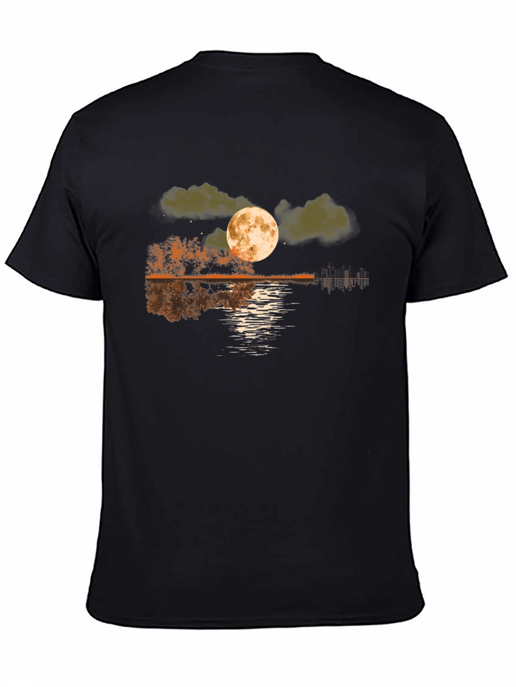 Moonlit Lake Graphic Tee - Black