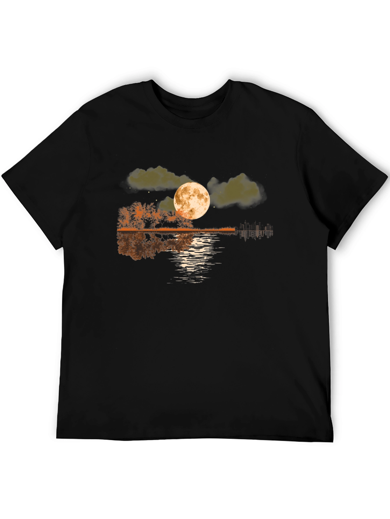 Moonlit Lake Graphic Tee - Black