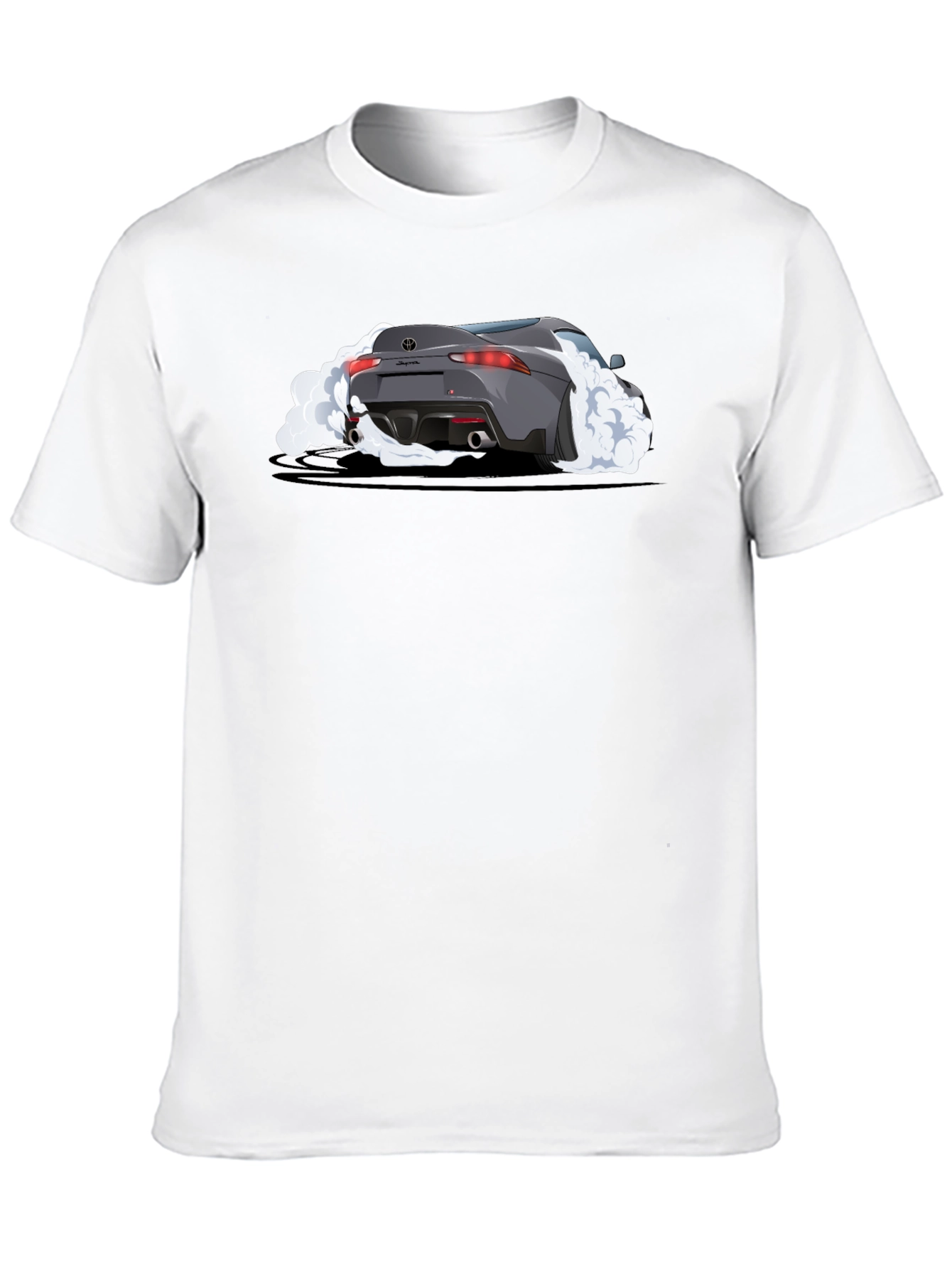 Supra Burnout Graphic Tee - Black Cotton T-Shirt