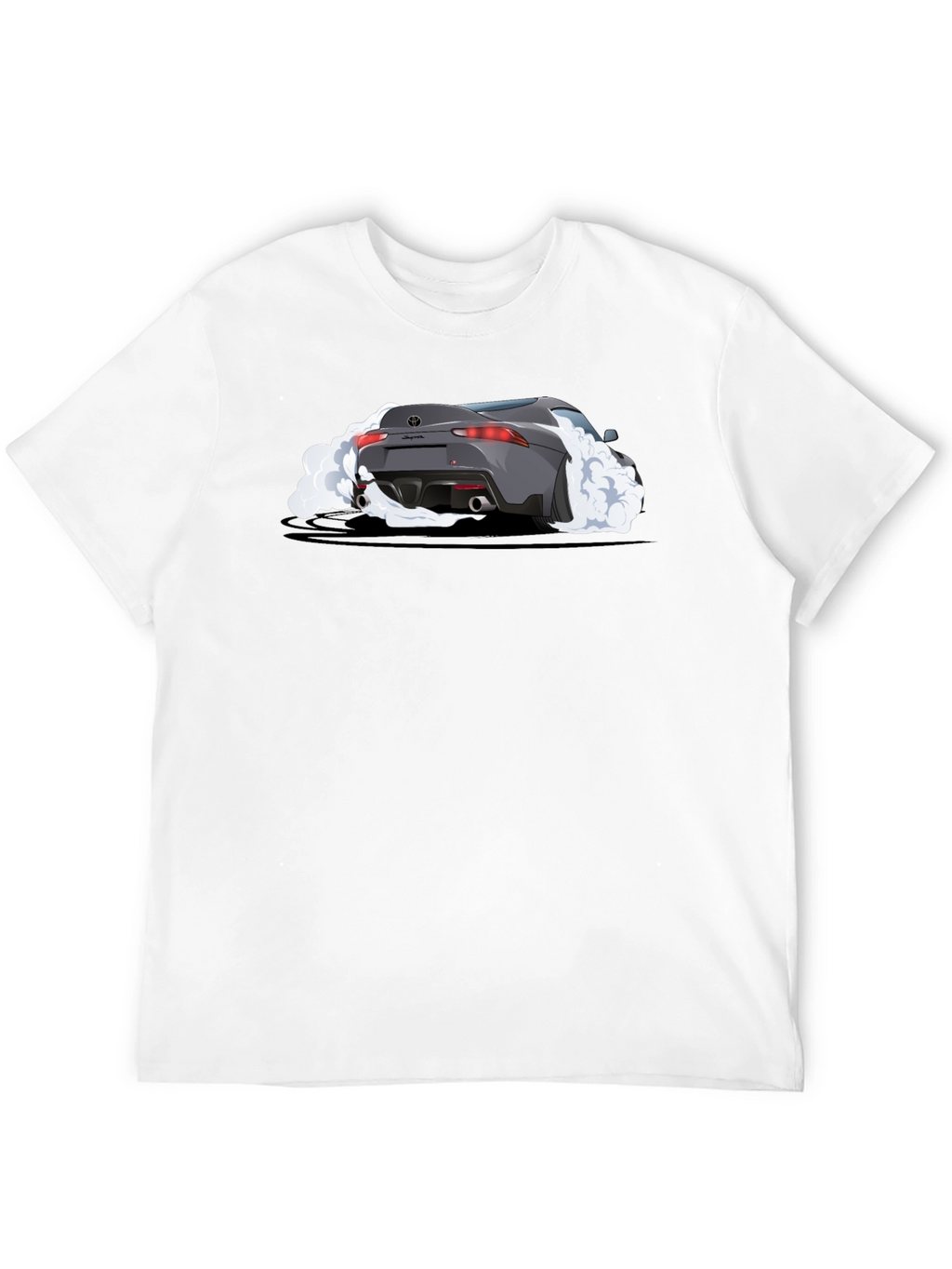 Supra Burnout Graphic Tee - Black Cotton T-Shirt