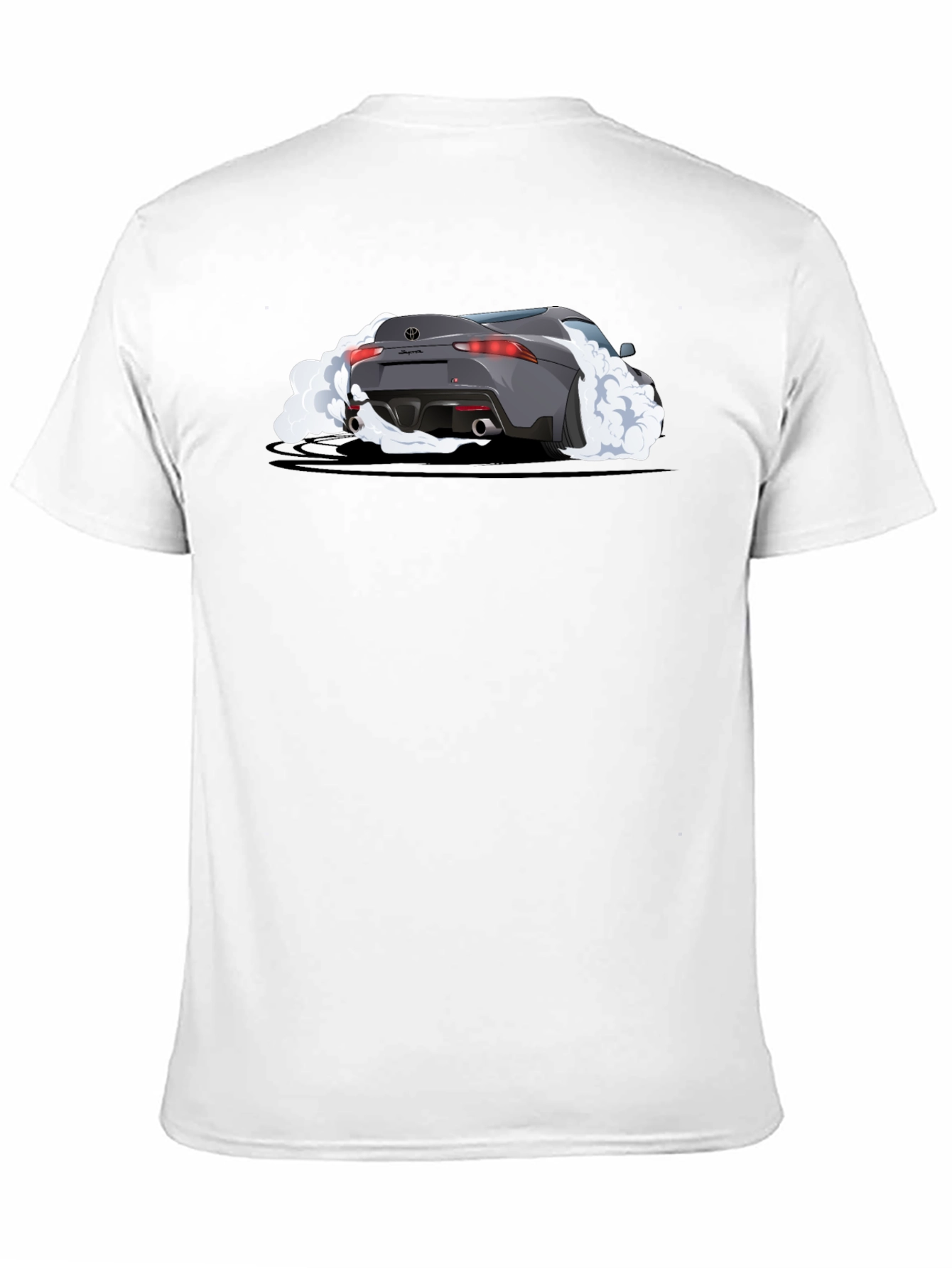 Supra Burnout Graphic Tee - Black Cotton T-Shirt