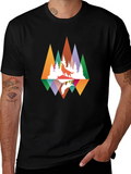 Wolf Reflection Graphic Tee - Nature Inspired Design