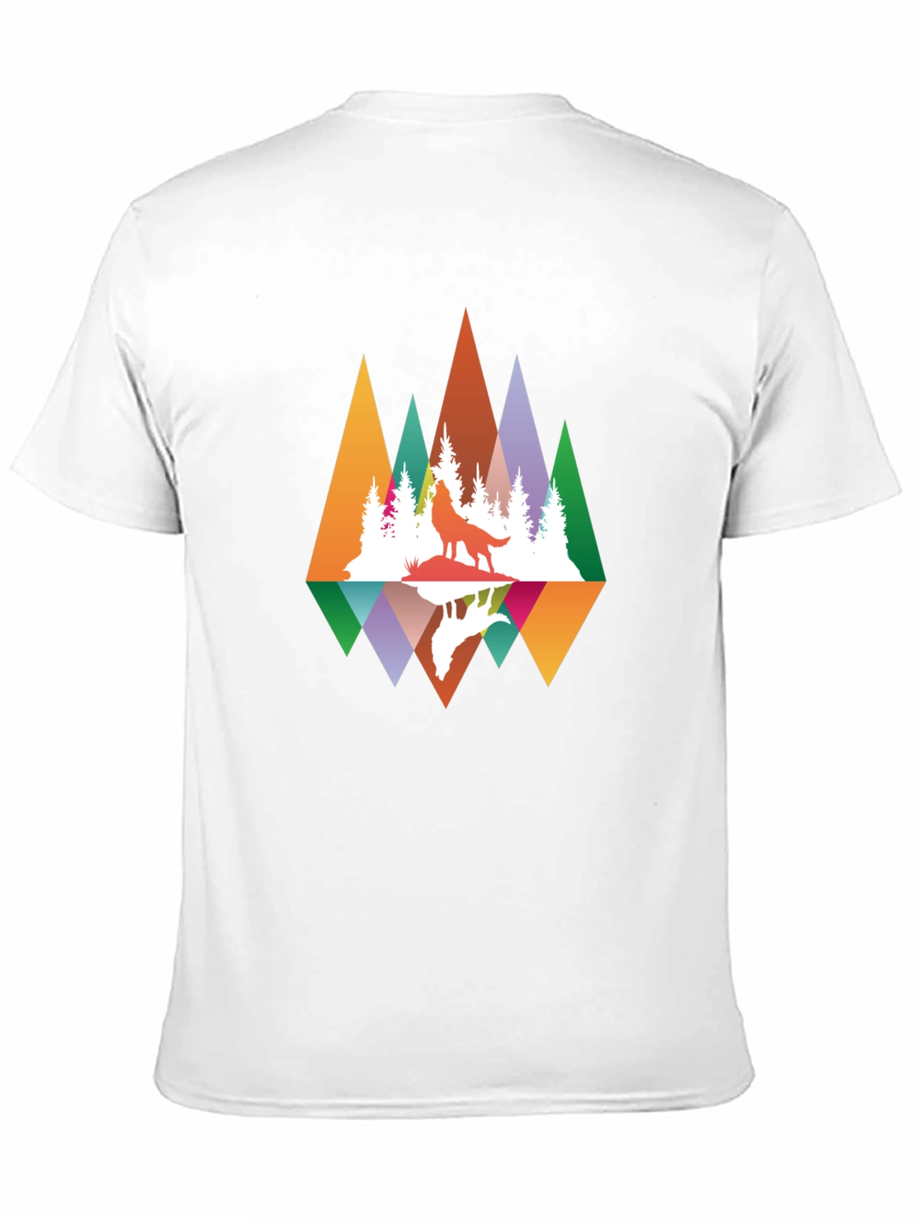 Wolf Reflection Graphic Tee - Nature Inspired Design