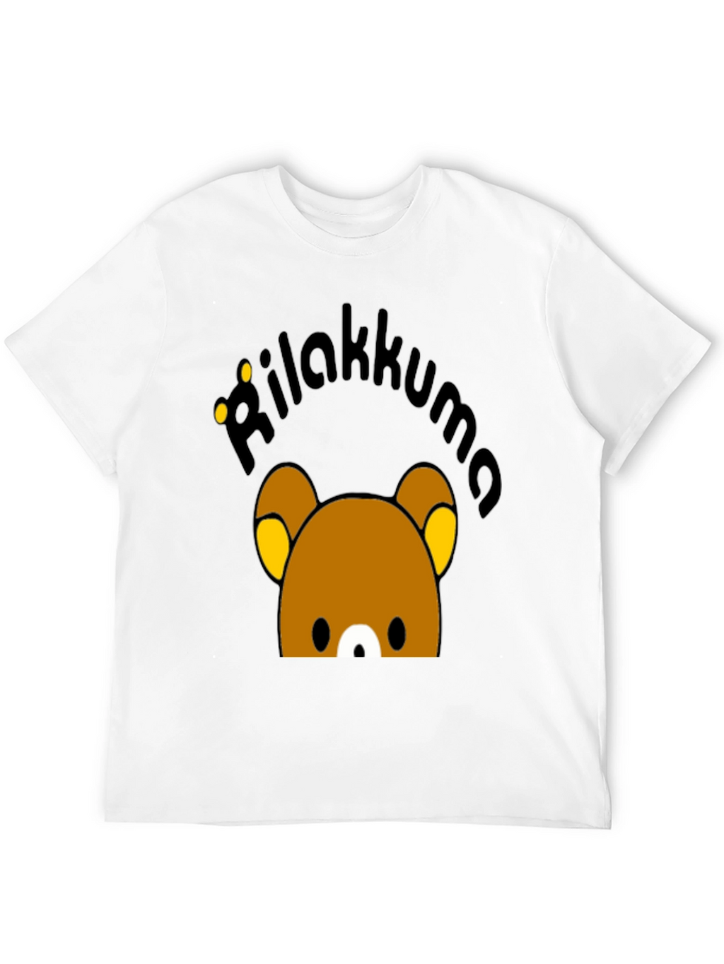 Rilakkuma Graphic Print Black T-Shirt