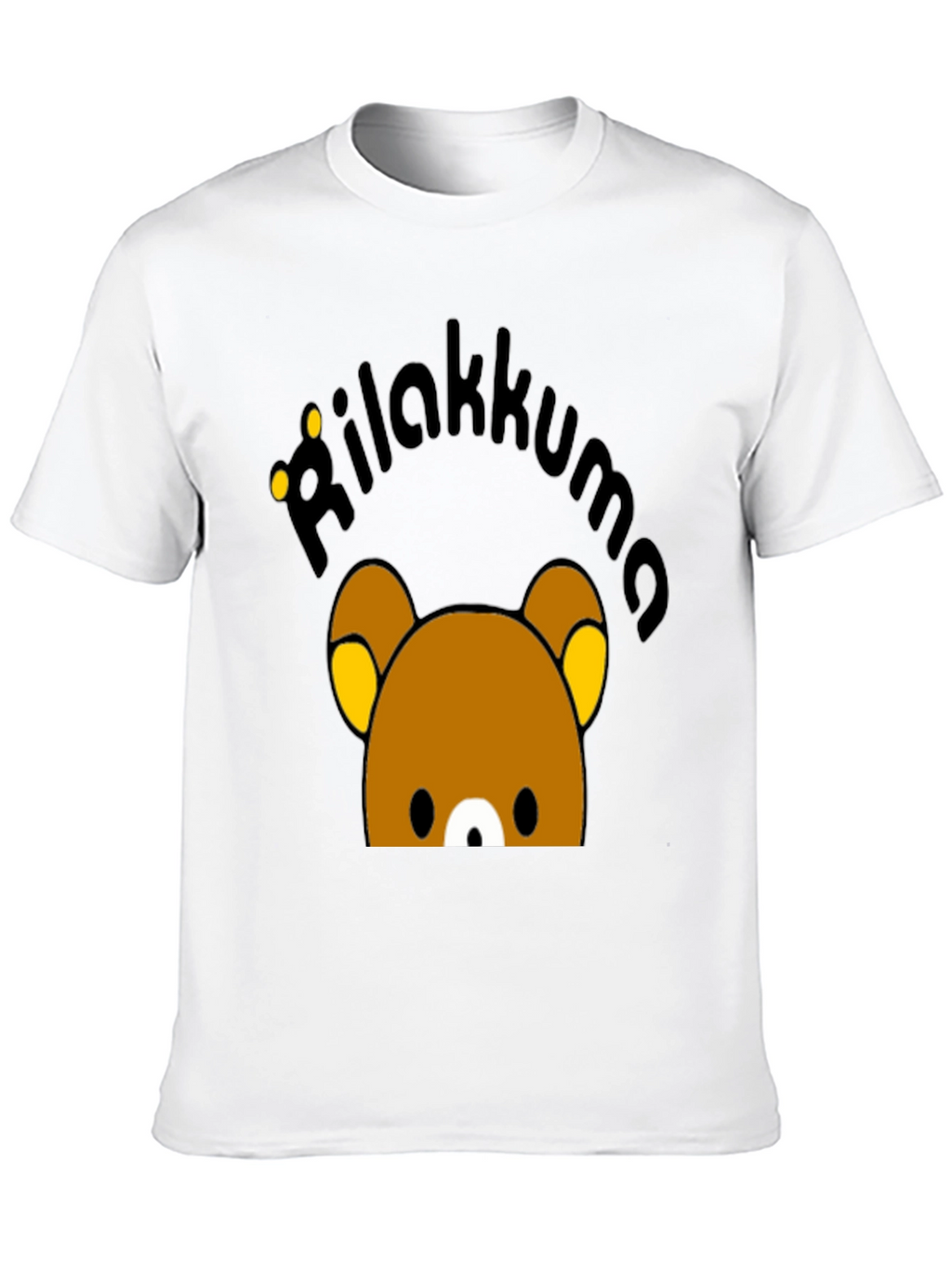 Rilakkuma Graphic Print Black T-Shirt