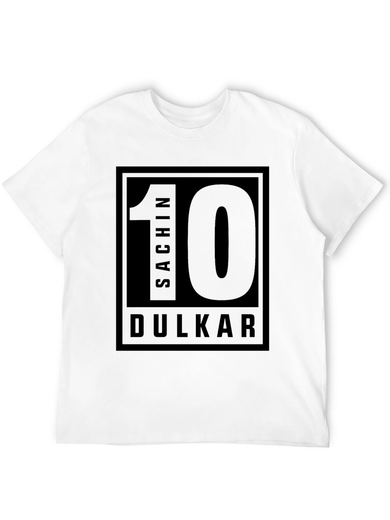 Sachin Dulkar 10 Black T-Shirt