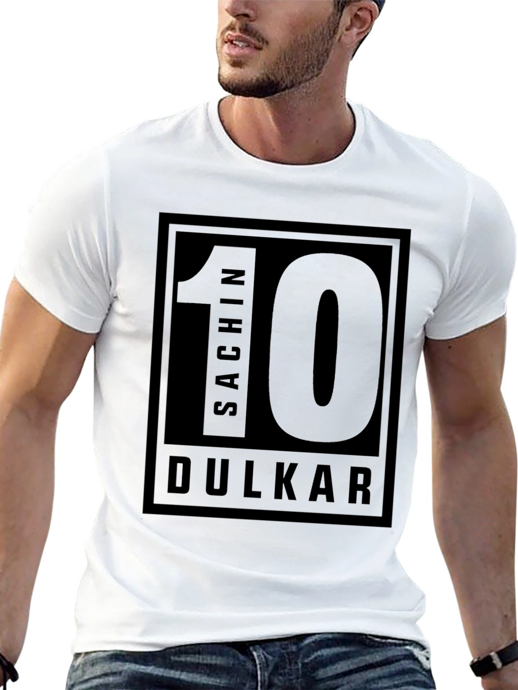Sachin Dulkar 10 Black T-Shirt
