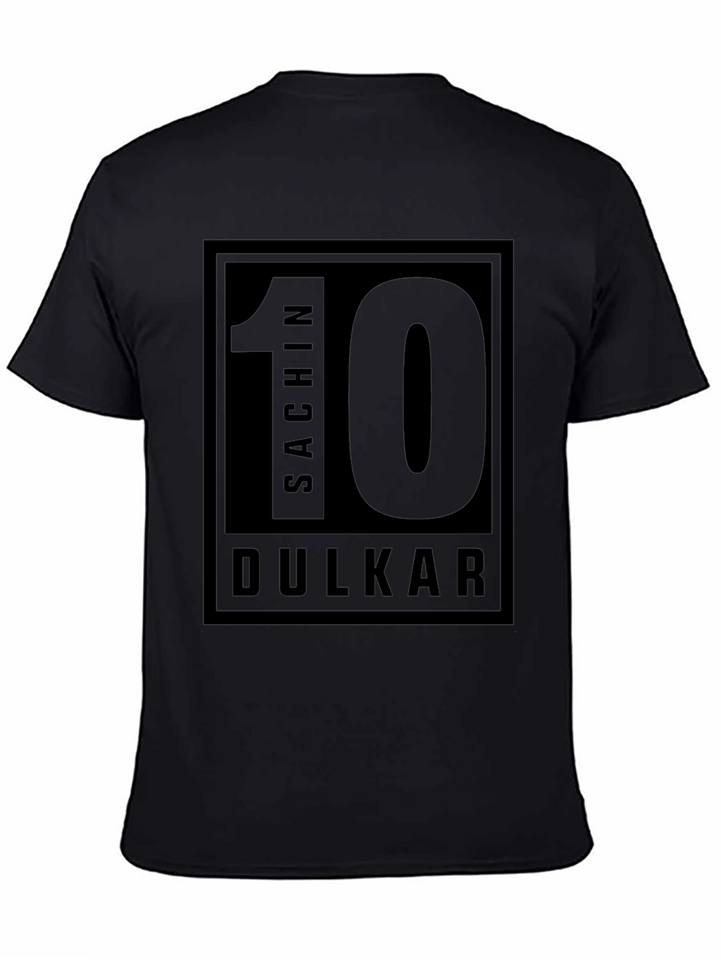 Sachin Dulkar 10 Black T-Shirt
