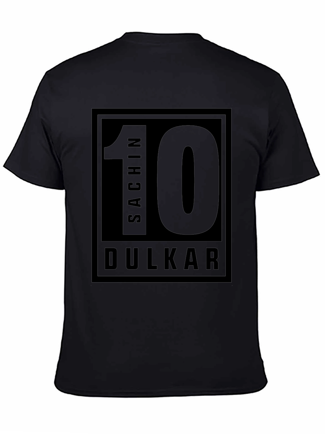 Sachin Dulkar 10 Black T-Shirt