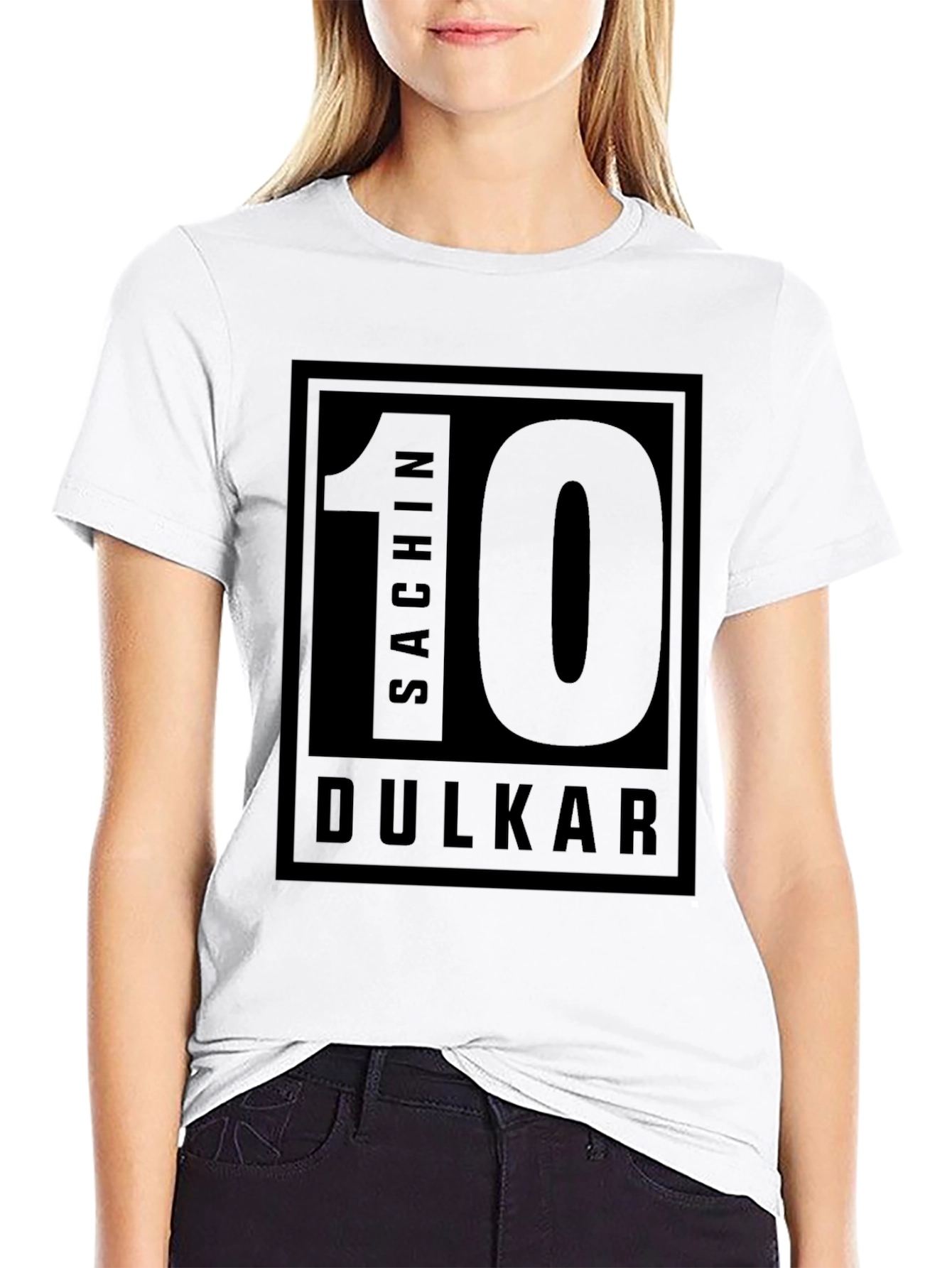 Sachin Dulkar 10 Black T-Shirt