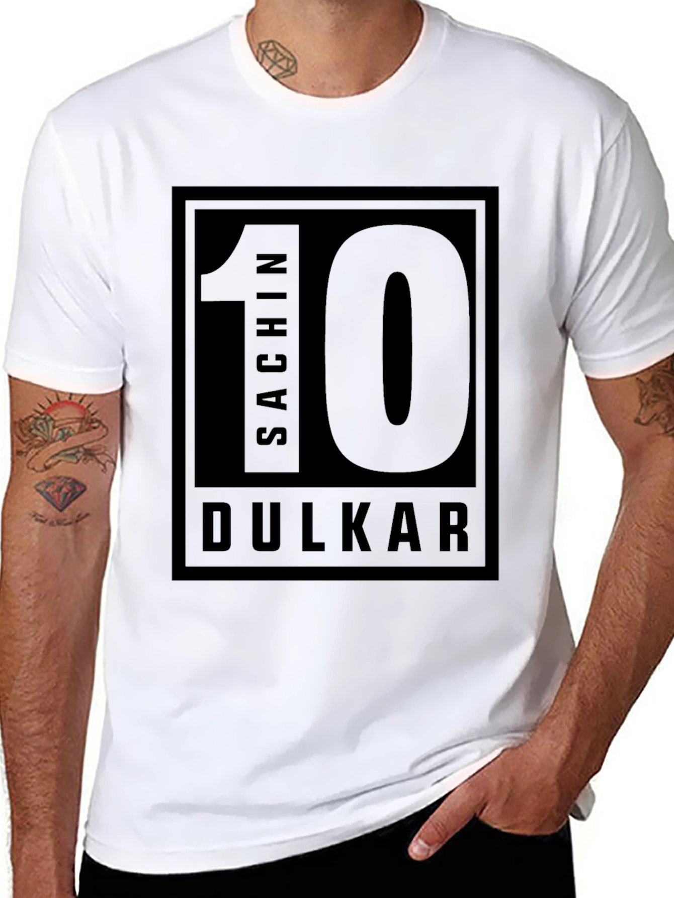 Sachin Dulkar 10 Black T-Shirt